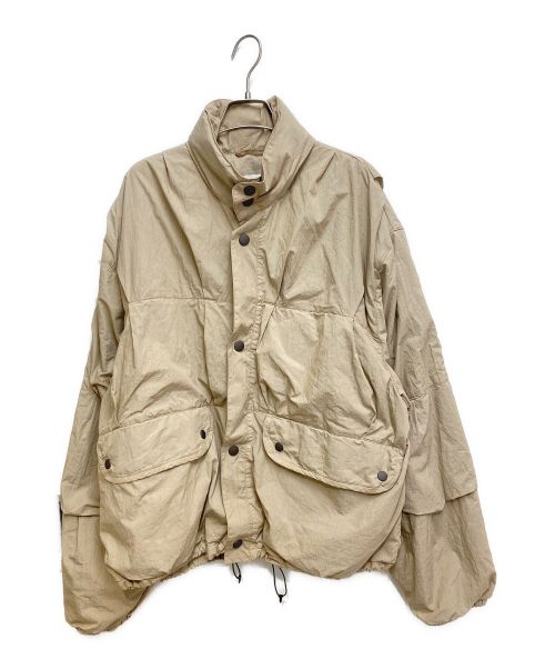 OUR LEGACY（アワーレガシー）OUR LEGACY (アワーレガシー) 23SS PUFFA - Metallic Sand Parachute Poplin ベージュ サイズ:48の古着・服飾アイテム