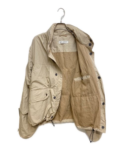 OUR LEGACY（アワーレガシー）OUR LEGACY (アワーレガシー) 23SS PUFFA - Metallic Sand Parachute Poplin ベージュ サイズ:48の古着・服飾アイテム
