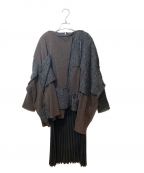 COMME des GARCONSコムデギャルソン）の古着「14AW モンスター期 パッチワークニットドッキングワンピース/Archive」
