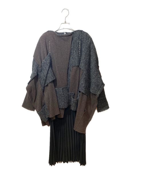 COMME des GARCONS（コムデギャルソン）COMME des GARCONS (コムデギャルソン) 14AW モンスター期 パッチワークニットドッキングワンピース/Archive サイズ:Sの古着・服飾アイテム