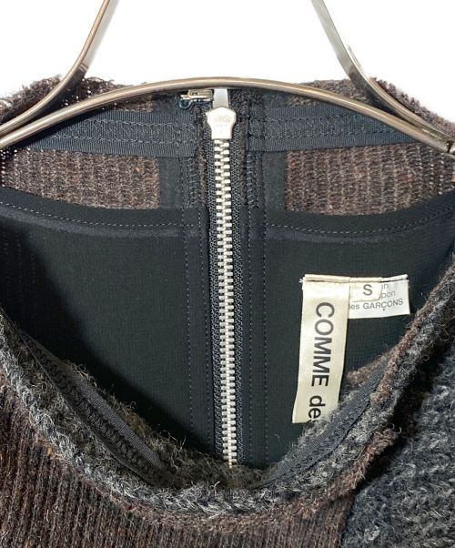 COMME des GARCONS（コムデギャルソン）COMME des GARCONS (コムデギャルソン) 14AW モンスター期 パッチワークニットドッキングワンピース/Archive サイズ:Sの古着・服飾アイテム