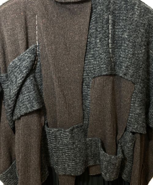 COMME des GARCONS（コムデギャルソン）COMME des GARCONS (コムデギャルソン) 14AW モンスター期 パッチワークニットドッキングワンピース/Archive サイズ:Sの古着・服飾アイテム
