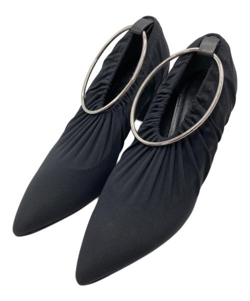 JIL SANDER（ジルサンダー）JIL SANDER (ジルサンダー) アンクルリングパンプス ブラック サイズ:36の古着・服飾アイテム