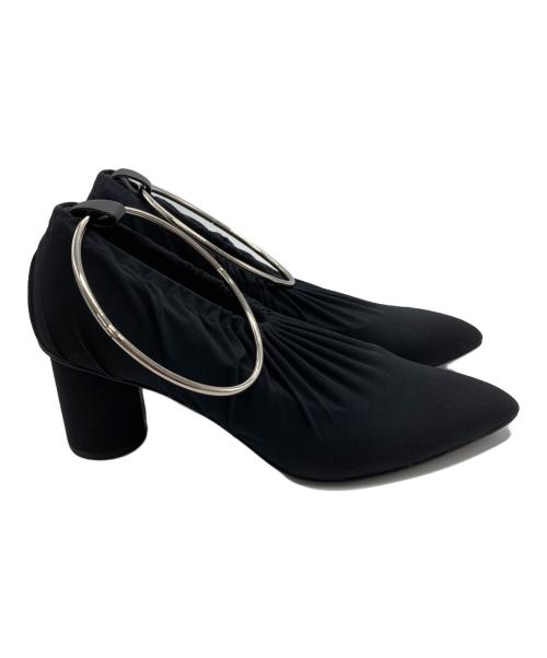 JIL SANDER（ジルサンダー）JIL SANDER (ジルサンダー) アンクルリングパンプス ブラック サイズ:36の古着・服飾アイテム