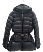BURBERRY LONDONバーバリーロンドン）の古着「コントラストフード  ベルテッド パファージャケット」｜ブラック