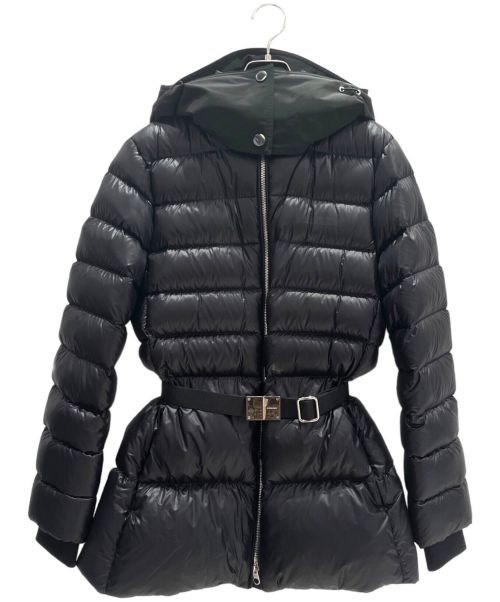 BURBERRY LONDON（バーバリーロンドン）BURBERRY LONDON (バーバリーロンドン) コントラストフード  ベルテッド パファージャケット ブラック サイズ:Mの古着・服飾アイテム