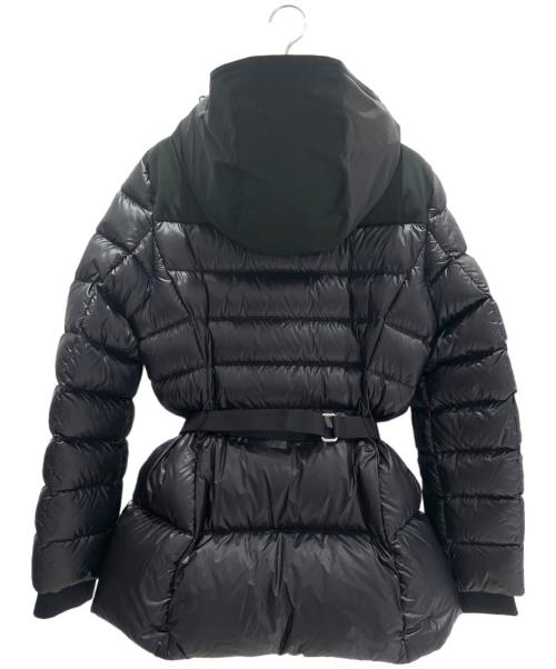 BURBERRY LONDON（バーバリーロンドン）BURBERRY LONDON (バーバリーロンドン) コントラストフード  ベルテッド パファージャケット ブラック サイズ:Mの古着・服飾アイテム