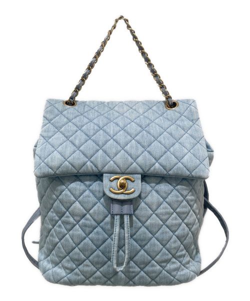 CHANEL（シャネル）CHANEL (シャネル) マトラッセ ココマーク デニム リュック インディゴの古着・服飾アイテム