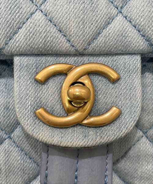 CHANEL（シャネル）CHANEL (シャネル) マトラッセ ココマーク デニム リュック インディゴの古着・服飾アイテム