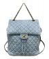 CHANEL（シャネル）の古着「マトラッセ ココマーク デニム リュック」｜インディゴ