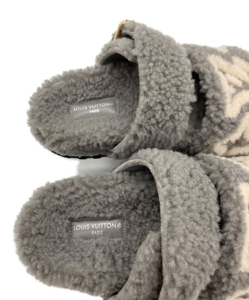 LOUIS VUITTON（ルイ ヴィトン）LOUIS VUITTON (ルイ ヴィトン) パセオ・ライン ミュール グレー サイズ:36の古着・服飾アイテム