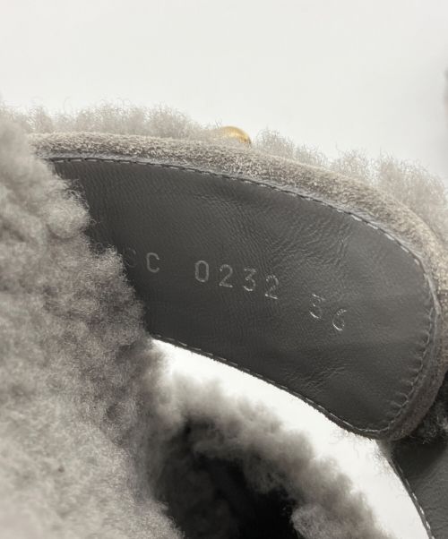 LOUIS VUITTON（ルイ ヴィトン）LOUIS VUITTON (ルイ ヴィトン) パセオ・ライン ミュール グレー サイズ:36の古着・服飾アイテム