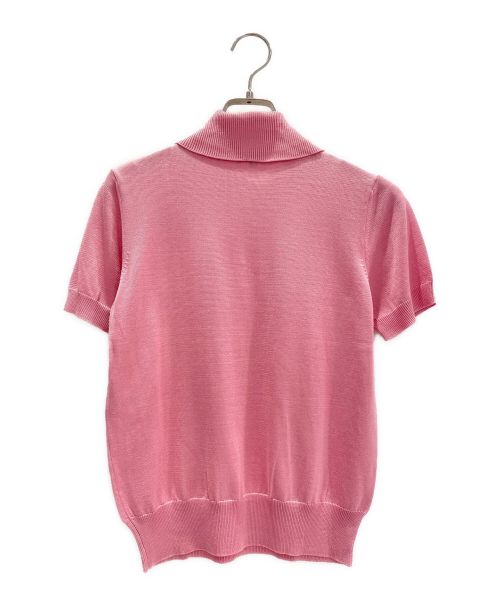 CHANEL（シャネル）CHANEL (シャネル) シルクニットポロシャツ ピンク サイズ:34の古着・服飾アイテム