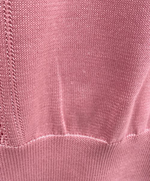CHANEL（シャネル）CHANEL (シャネル) シルクニットポロシャツ ピンク サイズ:34の古着・服飾アイテム