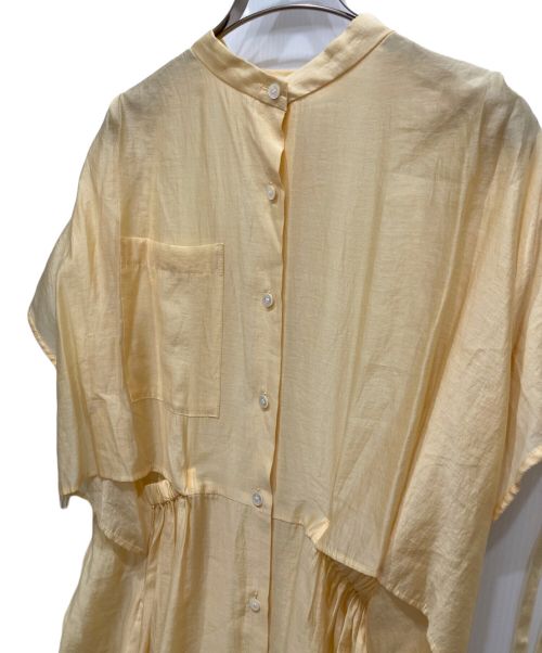 rito structure（リト ストラクチャー）rito structure (リト ストラクチャー) Tencel Long Dress テンセル ロング ドレス ワンピース イエロー サイズ:1の古着・服飾アイテム