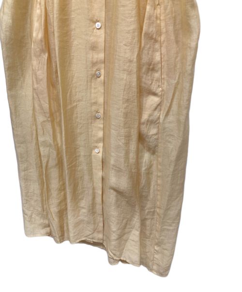 rito structure（リト ストラクチャー）rito structure (リト ストラクチャー) Tencel Long Dress テンセル ロング ドレス ワンピース イエロー サイズ:1の古着・服飾アイテム