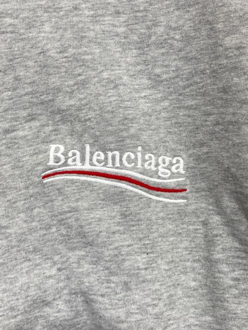 BALENCIAGA（バレンシアガ）BALENCIAGA (バレンシアガ) POLITICAL CAMPAIGN LAYERED TSHIRT グレー サイズ:XLの古着・服飾アイテム