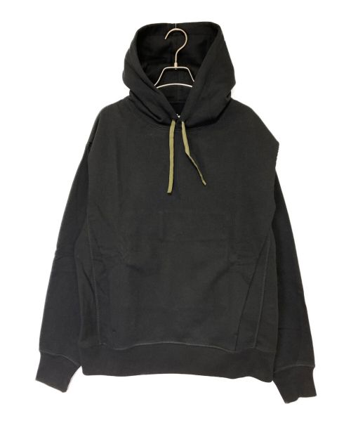 ACRONYM（アクロニウム）ACRONYM (アクロニウム) ORGANIC COTTON HOODED SWEATSHIRT ブラック サイズ:Sの古着・服飾アイテム