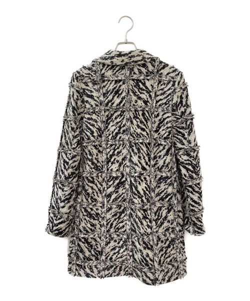 FUMIKA UCHIDA（フミカウチダ）FUMIKA UCHIDA (フミカウチダ) PATCHWORK ZEBRA HALF COAT ホワイト×ブラック サイズ:34 未使用品の古着・服飾アイテム