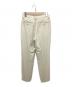 FUMIKA UCHIDA (フミカウチダ) BACKSATIN STRAIGHT SLACKS アイボリー サイズ:36 未使用品：6000円