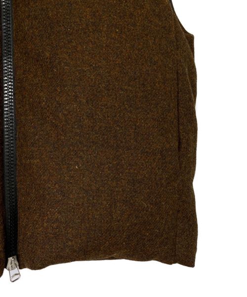 OAMC（オーエーエムシー）OAMC (オーエーエムシー) Harris Tweed (ハリスツイード) INFLATE GILET HARRIS TWEED ブラウン サイズ:XS 未使用品の古着・服飾アイテム