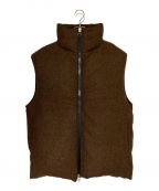 OAMCオーエーエムシー）の古着「INFLATE GILET HARRIS TWEED」｜ブラウン