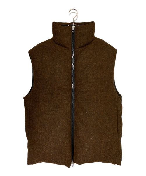OAMC（オーエーエムシー）OAMC (オーエーエムシー) INFLATE GILET HARRIS TWEED ブラウン サイズ:XS 未使用品の古着・服飾アイテム