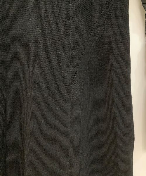 FRAY ID（フレイ アイディー）FRAY ID (フレイ アイディー) オーガンスリーブマーメイドニットワンピース ブラック サイズ:1の古着・服飾アイテム