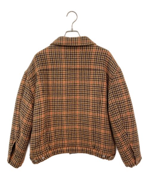 Maison Margiela（メゾンマルジェラ）Maison Margiela (メゾンマルジェラ) Wool Checked Jacket In Red ブラウン サイズ:40の古着・服飾アイテム