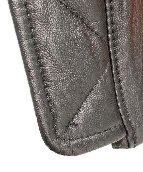 Maison Martin Margiela（メゾンマルタンマルジェラ）Maison Martin Margiela (メゾンマルタンマルジェラ) レザーMA-1ジャケット ブラック サイズ:42の古着・服飾アイテム