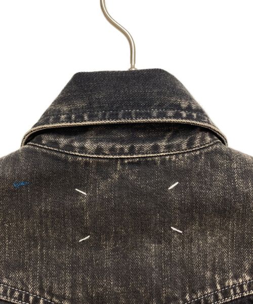 Maison Margiela（メゾンマルジェラ）Maison Margiela (メゾンマルジェラ) ペイントスプラッターデニムシャツ ブラック サイズ:38の古着・服飾アイテム