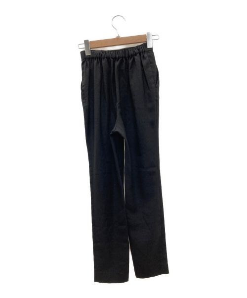 ENFOLD（エンフォルド）ENFOLD (エンフォルド) リネンライク ゴムジョッパーズパンツ ブラック サイズ:34の古着・服飾アイテム