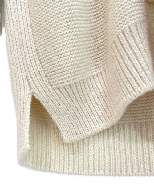 HERMES（エルメス）HERMES (エルメス) カシミヤロングニットカーディガン アイボリー サイズ:34の古着・服飾アイテム
