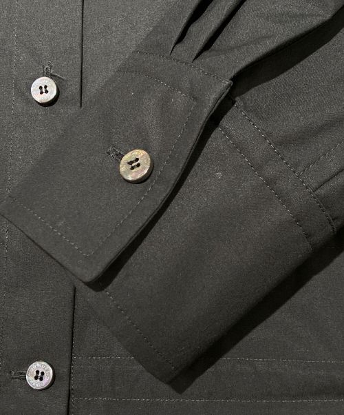 HERMES（エルメス）HERMES (エルメス) デザインシャツ ブラック サイズ:38の古着・服飾アイテム