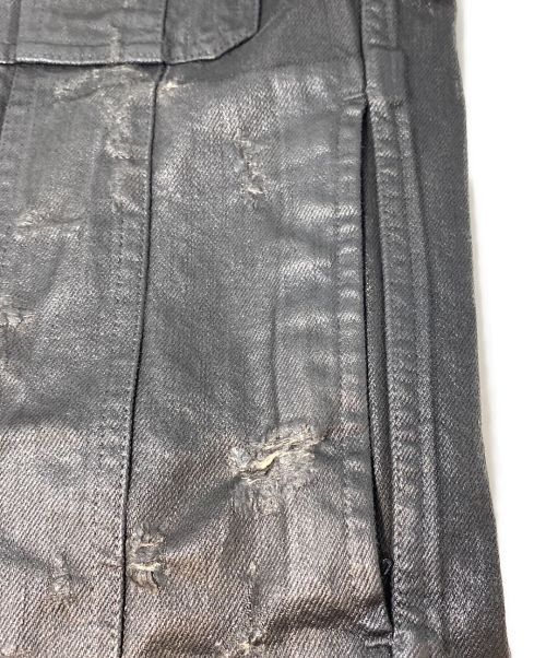 DIOR HOMME（ディオール オム）DIOR HOMME (ディオール オム) デストロイコーティングベスト ブラック サイズ:48の古着・服飾アイテム