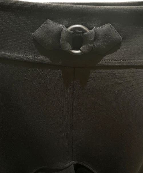 HERMES（エルメス）HERMES (エルメス) ミラノジャージーAラインスカート ブラック サイズ:42の古着・服飾アイテム