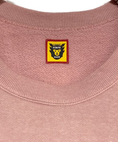 HUMAN MADE（ヒューマンメイド）HUMAN MADE (ヒューマンメイド) PEANUTS (ピーナッツ) PEANUTS SWEATSHIRT ピンク サイズ:Lの古着・服飾アイテム
