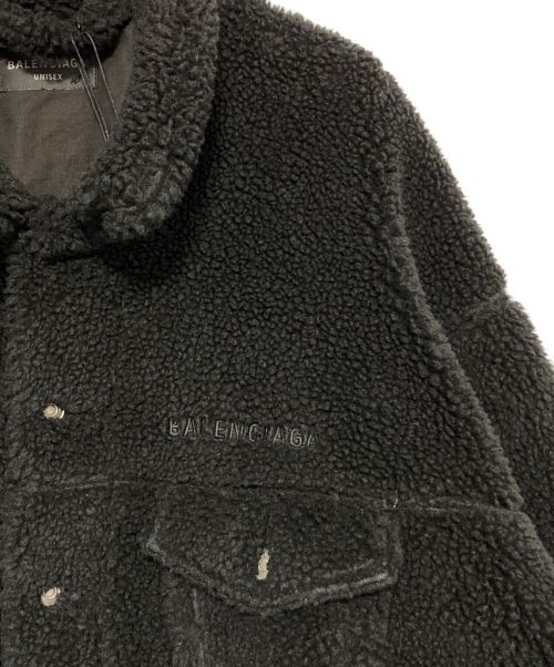 BALENCIAGA（バレンシアガ）BALENCIAGA (バレンシアガ) Oversized Fleece Jacket ブラック サイズ:1の古着・服飾アイテム