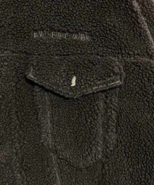 BALENCIAGA（バレンシアガ）BALENCIAGA (バレンシアガ) Oversized Fleece Jacket ブラック サイズ:1の古着・服飾アイテム