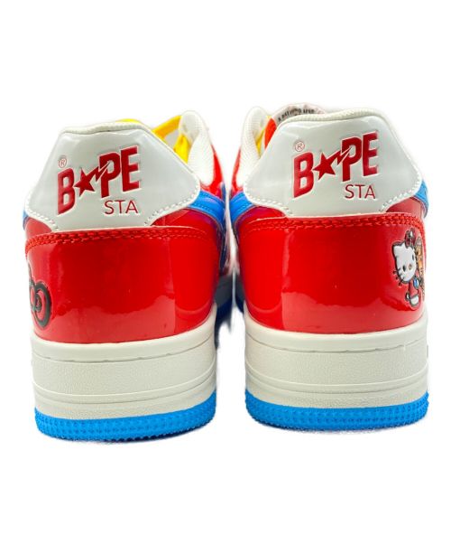 A BATHING APE（アベイシングエイプ）A BATHING APE (ア ベイシング エイプ) HELLO KITTY (ハローキティ) BAPE STA LOW レッド サイズ:27cm(US 9)の古着・服飾アイテム