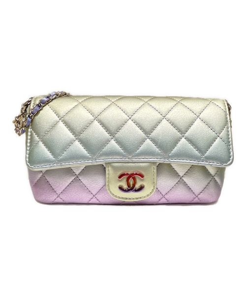 CHANEL（シャネル）CHANEL (シャネル) マトラッセチェーンショルダーアイウェアケース オーロラの古着・服飾アイテム