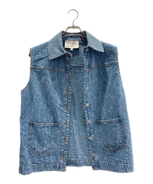 CHANEL（シャネル）CHANEL (シャネル) デニムジャガードベスト サイズ:34の古着・服飾アイテム