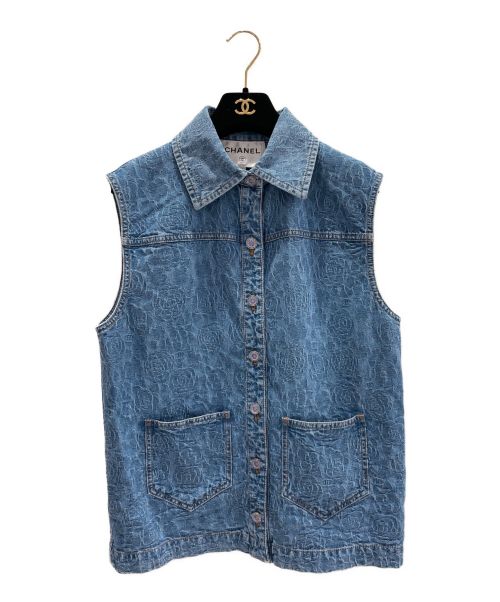 CHANEL（シャネル）CHANEL (シャネル) デニムジャガードベスト サイズ:34の古着・服飾アイテム