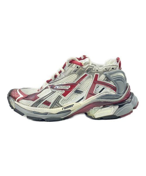 BALENCIAGA（バレンシアガ）BALENCIAGA (バレンシアガ) runner ホワイト×レッド サイズ:28.5cm （US 10.5）の古着・服飾アイテム