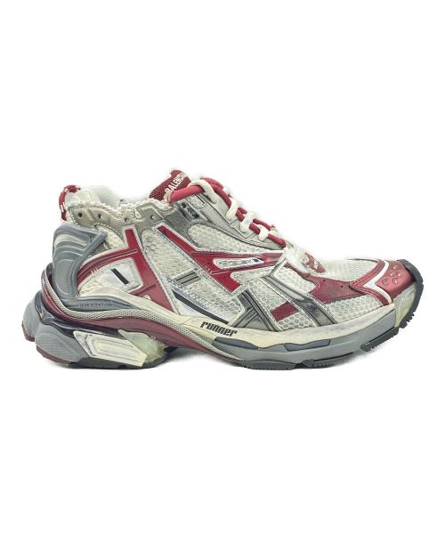 BALENCIAGA（バレンシアガ）BALENCIAGA (バレンシアガ) runner ホワイト×レッド サイズ:28.5cm （US 10.5）の古着・服飾アイテム