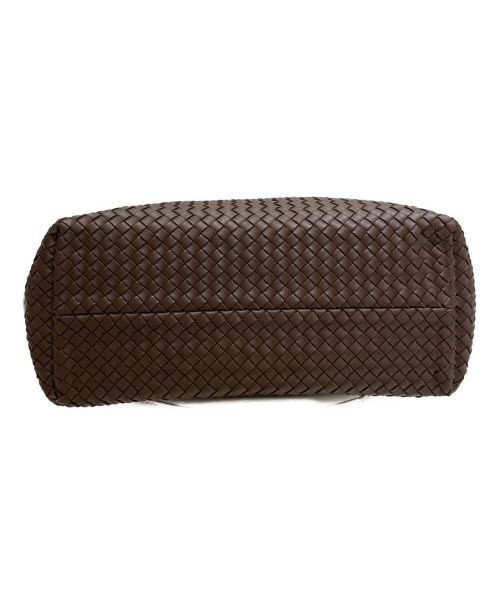 BOTTEGA VENETA（ボッテガベネタ）BOTTEGA VENETA (ボッテガベネタ) イントレチャートトートバッグ ブラウンの古着・服飾アイテム