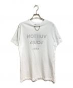 LOUIS VUITTONルイ ヴィトン）の古着「反転ロゴプリントTシャツ」｜ホワイト