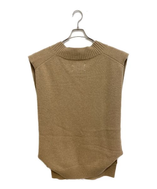 Maison Margiela 10（メゾンマルジェラ 10）Maison Margiela 10 (メゾンマルジェラ) ニットベスト ベージュ サイズ:Ｌの古着・服飾アイテム