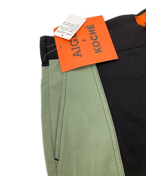 AIGLE（エーグル）AIGLE (エーグル) KOCHE (コシェ) ストレートパンツ オリーブ×ブラック サイズ:Ｍ 未使用品の古着・服飾アイテム