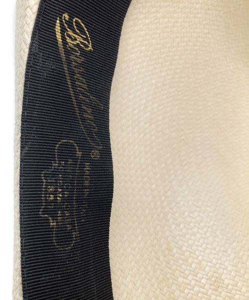 BORSALINO（ボルサリーノ）BORSALINO (ボルサリーノ) パナマハット アイボリー サイズ:60の古着・服飾アイテム